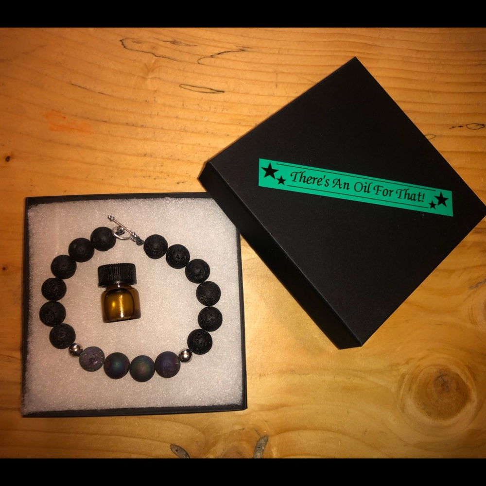 Homemade high quality Lava Stone diffuser Bracelet